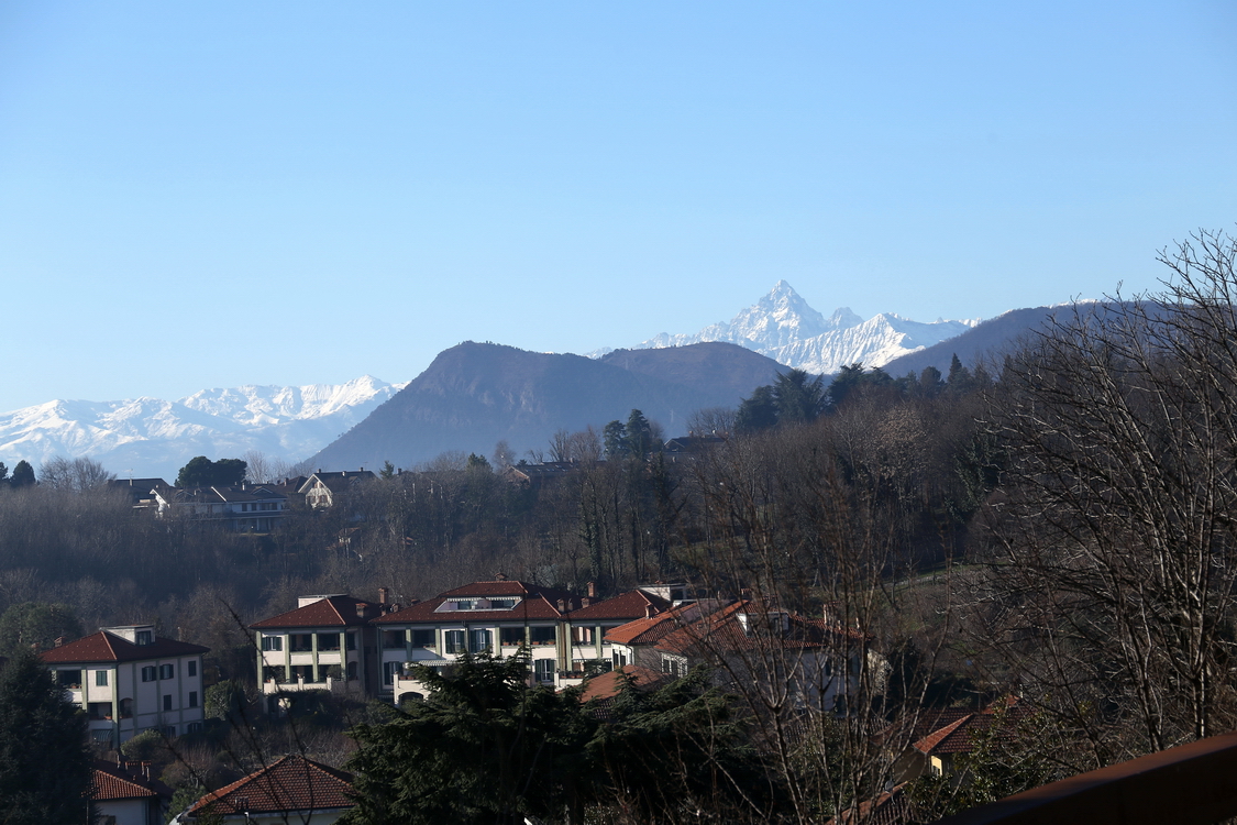 CastelloRivoli_001.JPG - Rivoli - Veduta dal castello - In fondo il monviso