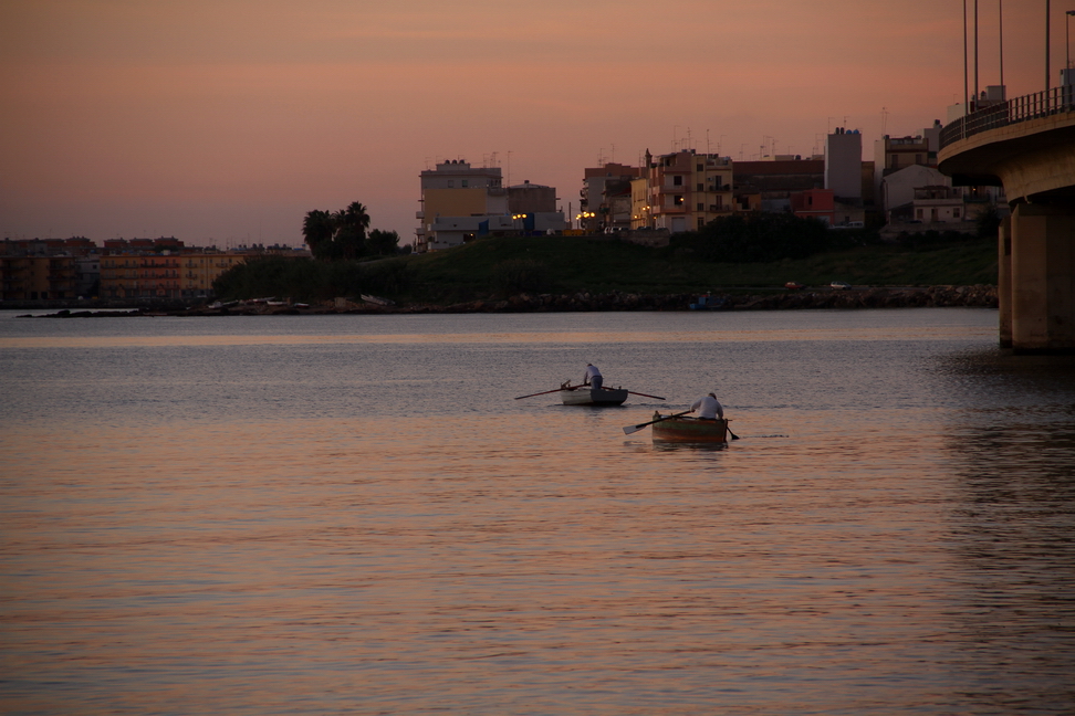 Sicilia_079.JPG - che accompagnano i pescatori che a fatica sui remi si avventurano alla pesca...