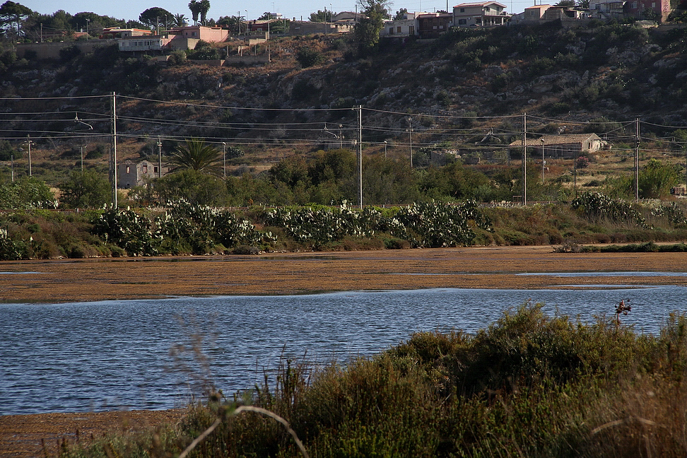 Sicilia_115.JPG - Nella maggior parte della zona oggi chiamata Borgata, esistevano enormi saline che già nel 1200 facevano dare alla zona di Augusta il nome di "maremortum"...