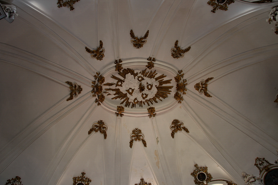 Sicilia_425.JPG - il soffitto unisce le varie nervature che formano la Chiesa...