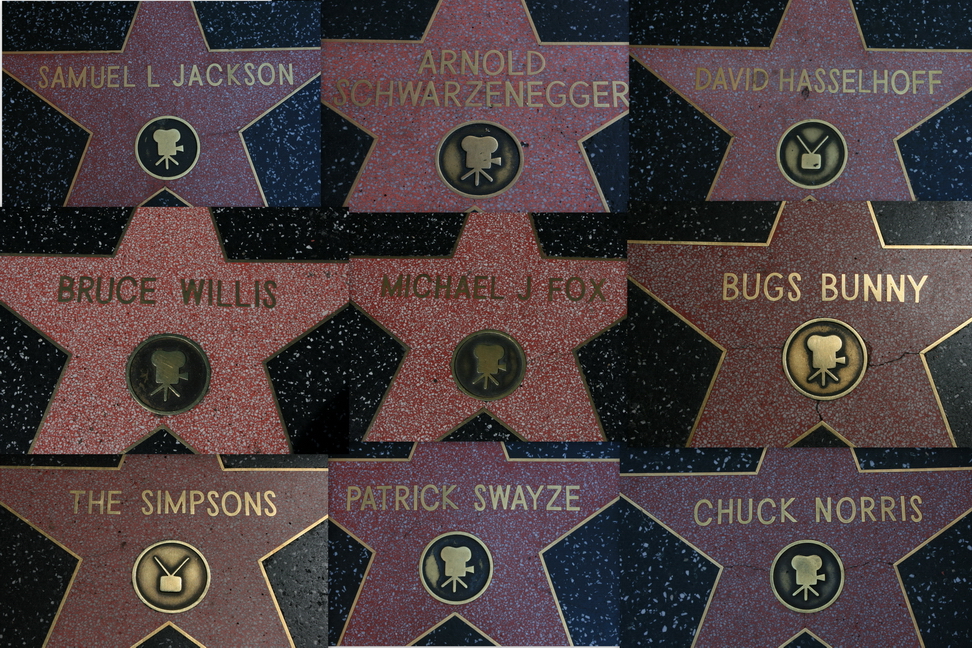 America_095.jpg - E tra questi solo pochi hanno l’onore di essere immortalati nella passeggiata delle stelle…(Hollywood, Los Angeles, California)